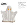 Creative Halloween Room Accents Ghost Ornament with Warm Light Cute Spooky Luminous Figurine Unique Gift Ideas Resin Night Light for Tabletop
