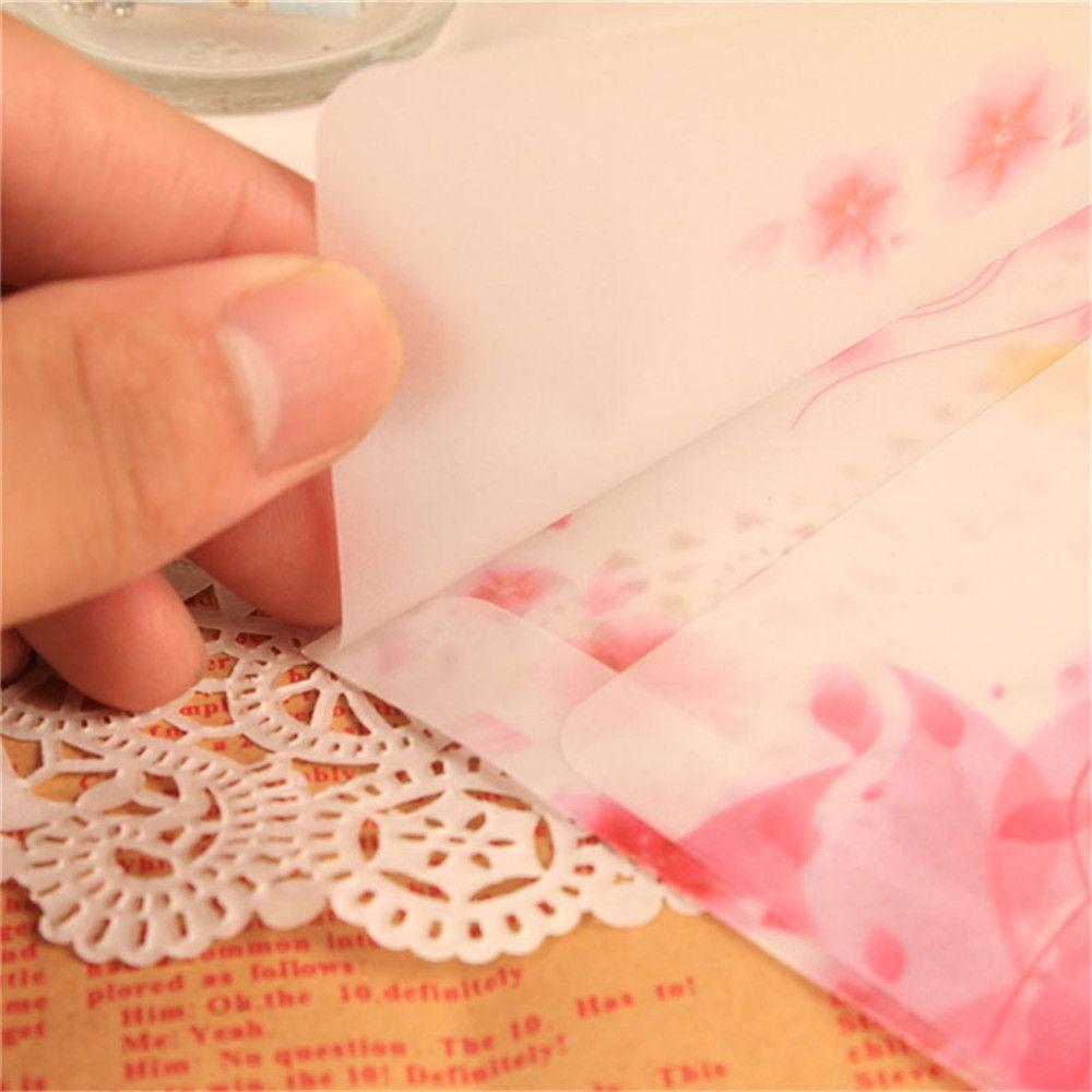 Card Cover Artificial Parchment Peach Blossom Envelope Letter Organizer Sulfuric Acid Paper