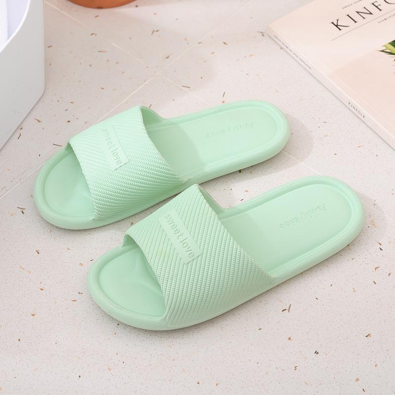 Household Couple Slide Slippers Non-Slip Soft Sole Indoor Bathroom Comfortable Lightweight Home Footwear for Men and Women