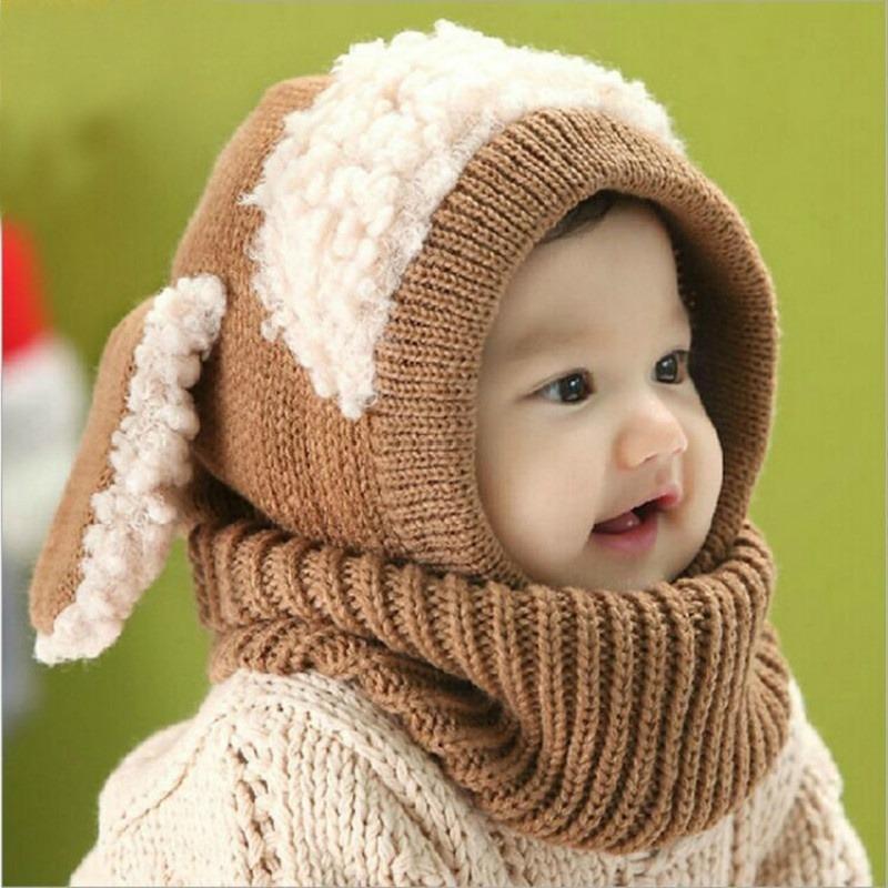 Autumn and Winter Cute Children's Hat Baby Warm Wool Jumper Cap