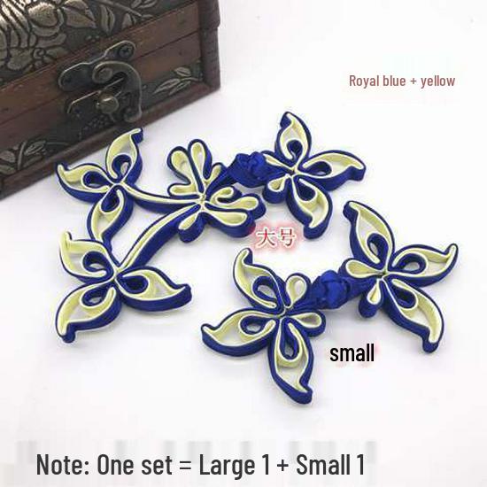 Ręcznie robione guziki Żabki 3D: Retro Kwiatowy Cheongsam Garnitur Tang Dekoracja