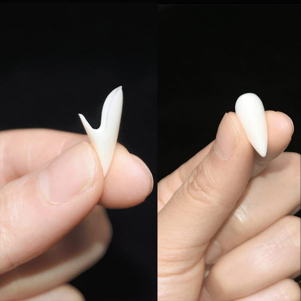 1/4Pair Realistic Teeth Zombie Teeth Resin Cosplay Fake Teeth Halloween Fangs  Cosplay Costume