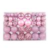 652F Colorful Christmas Ball Ornament 100pcs/box Decorations Hanging Ornaments Set