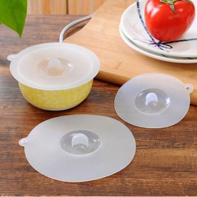 Mug Suction Cap Airtight Silicone Leakproof Coffee Seal Kitchen Cup Cover Transparent Silicone Non-toxic Glass Ceramic Cup Lid