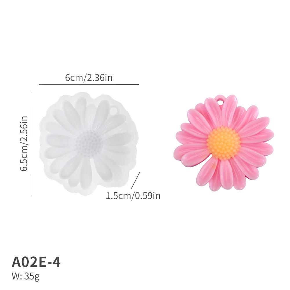 3D Floral Silicone Mold: 19 Flower Shapes for Fondant, Cake, and Candle DIY