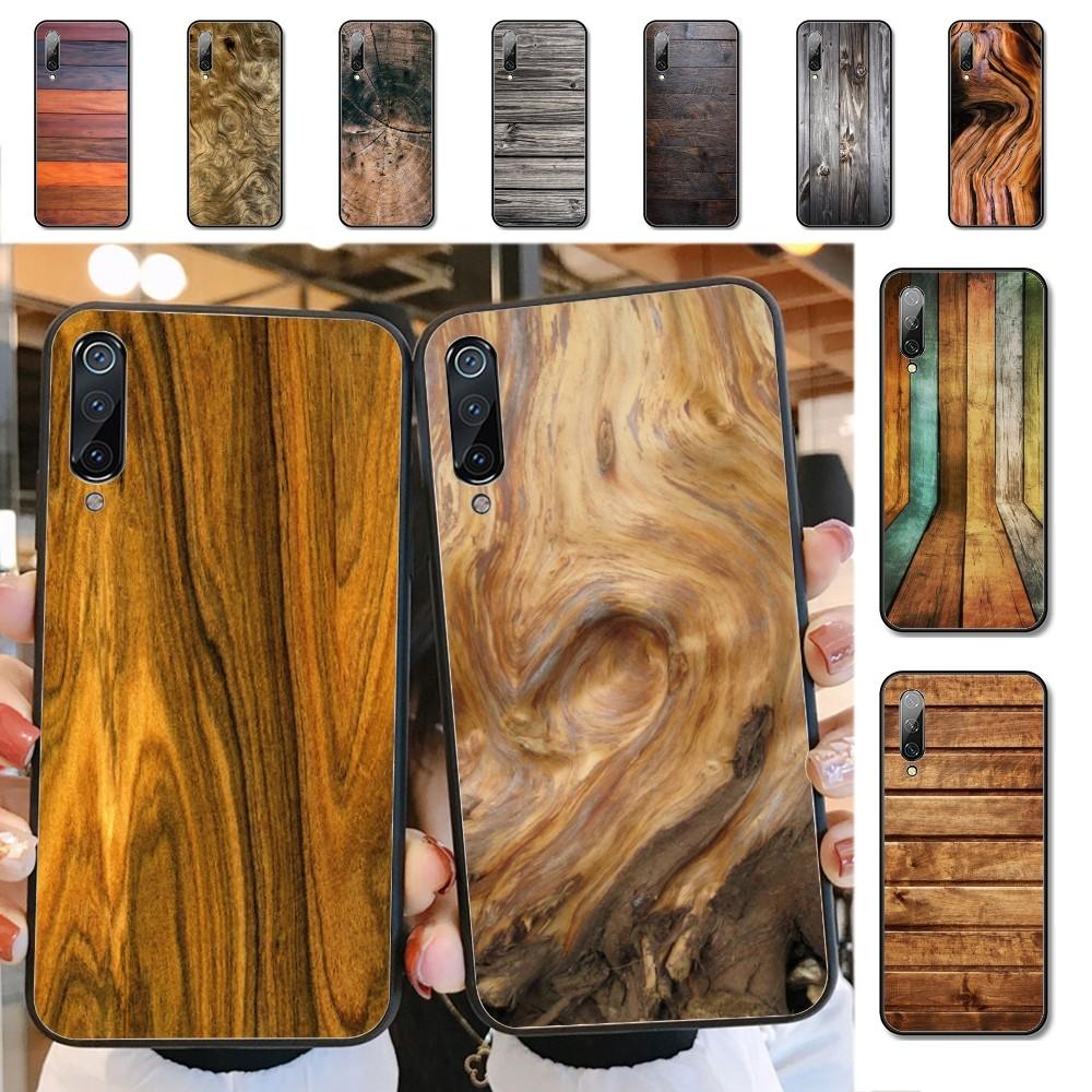 Wood Grain Phone Case For Xiaomi Mi 5X 8 9 10 11 12 lite pro 10T PocoX3pro PocoM3 Note 10 pro lite