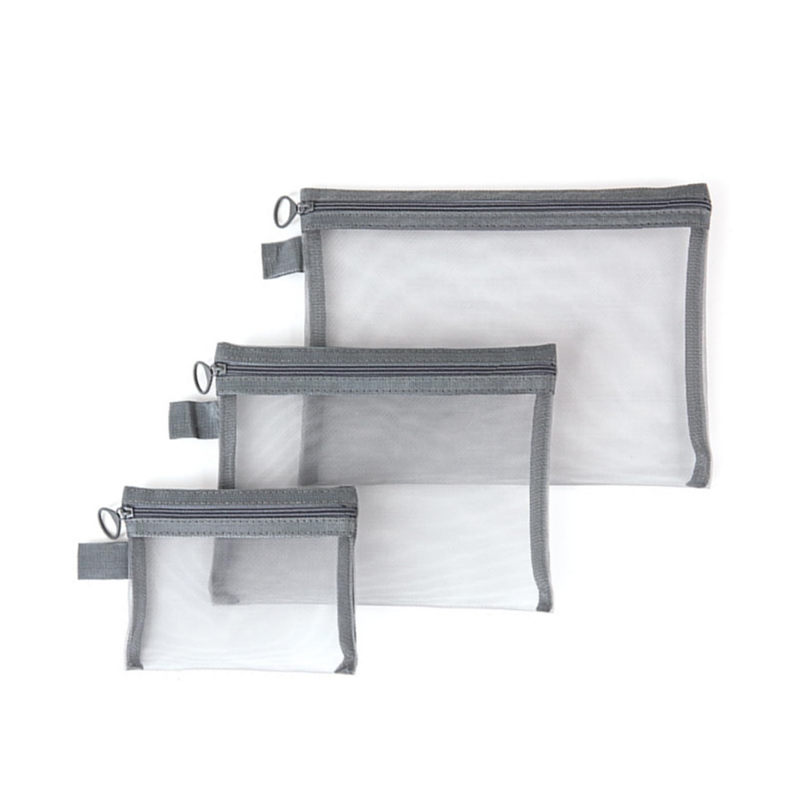 

Set of 3 Mini Mesh Makeup Nylon Pouch for Small Item Portable for Everyday and Business Trips Pouches, Pouch, Cosmetics, Storage, Ultra-Lightweight,