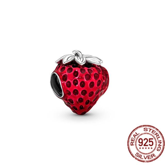 Red Motorcycle Rider & Good Fortune Carp Fish Dangle Charm Beads Fit Original Fasion 925 Sterling Silver Bracelet Women Jewelry