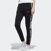 Adidas Neo Logo Slim Fit Casual Sports Pants Women Bottoms Black FU0218