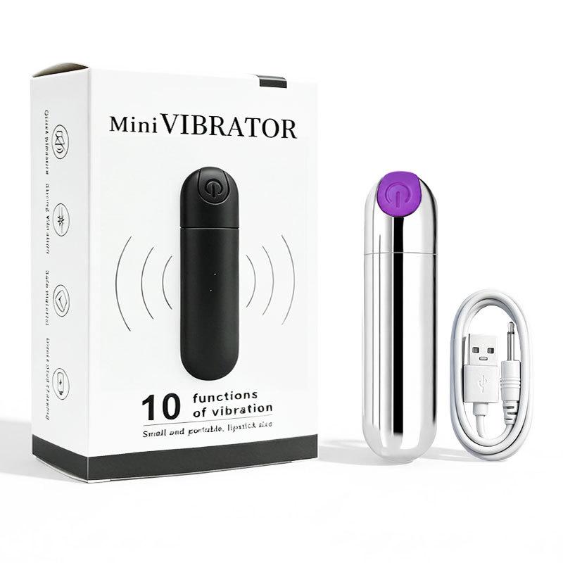 Dobíjecí bezdrátový vibrátor pro páry s deseti režimy - Mini masážní přístroj se silnou vibrační kuličkou a análním kolíkem.