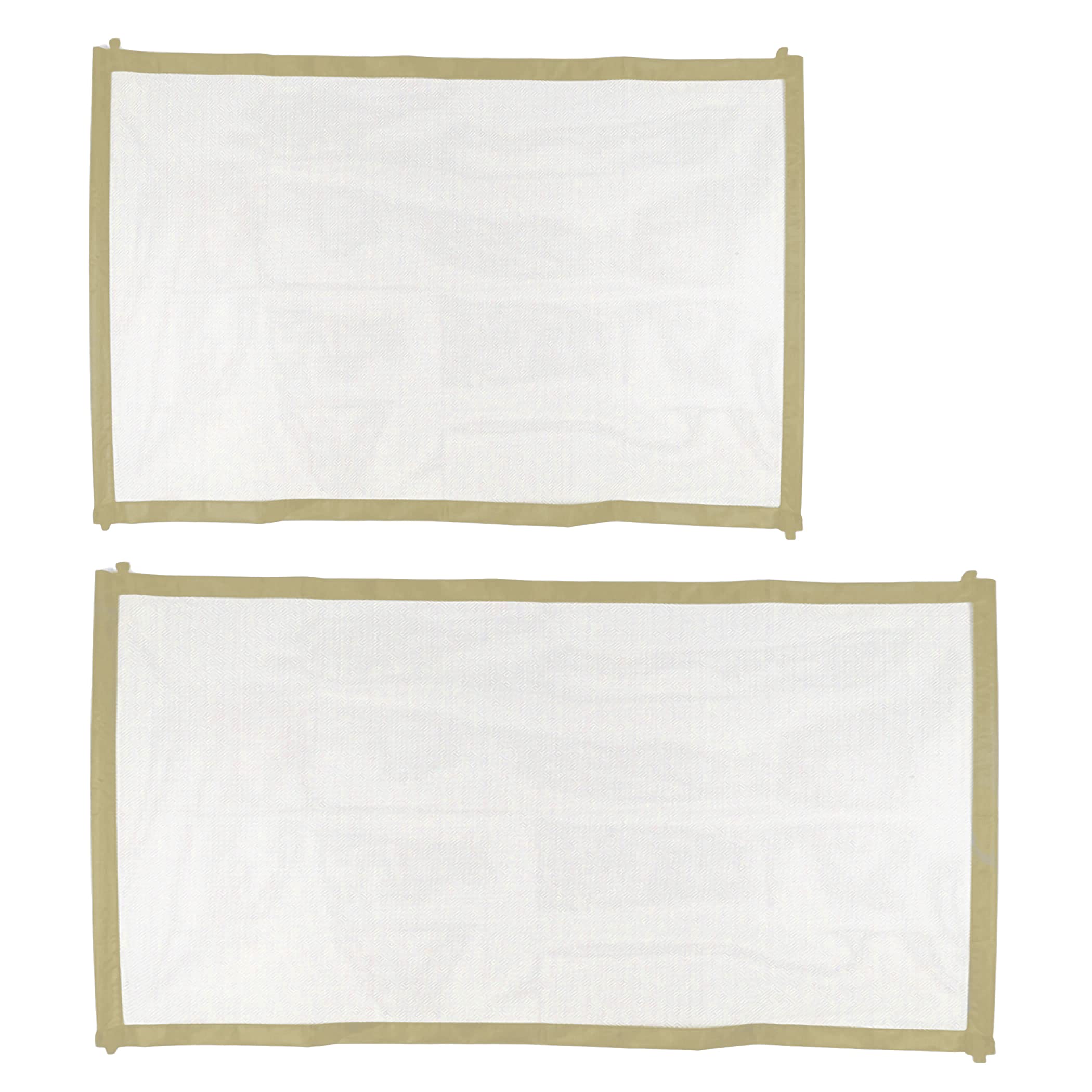 

Felimoa Складная сетчатая калитка-ограждение для домашних животных, 2 шт., для собак и кошек, для использования в помещении (бежевый)