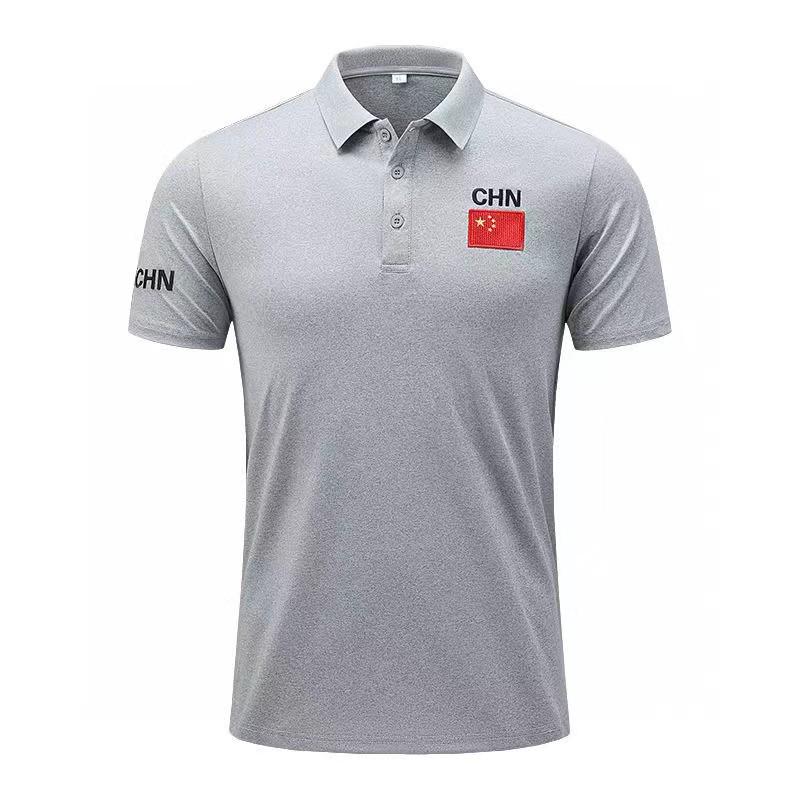 Unisex Embroidered Polo Shirt - Short Sleeve, Summer Sports & Martial Arts Style 4XL серый