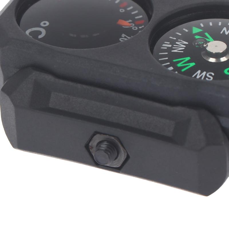 Outdoor Compass Mini Universal 20Mm Guide Thermometer Compass Thermometer 20Mm Rail Toy Decorative Model