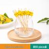 Colorful Bamboo Fruit Forks & Cocktail Skewers - Decorative & Disposable for Baking & Events