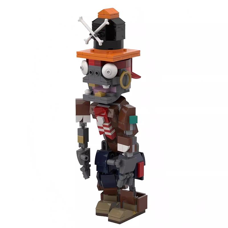 Bricklink MOC Ideen PVZ Spiel Pflanzen und Zombies Kampf Actionfiguren Sets Erbsenschützen Bausteine Kinderspielzeug Halloween Geschenk