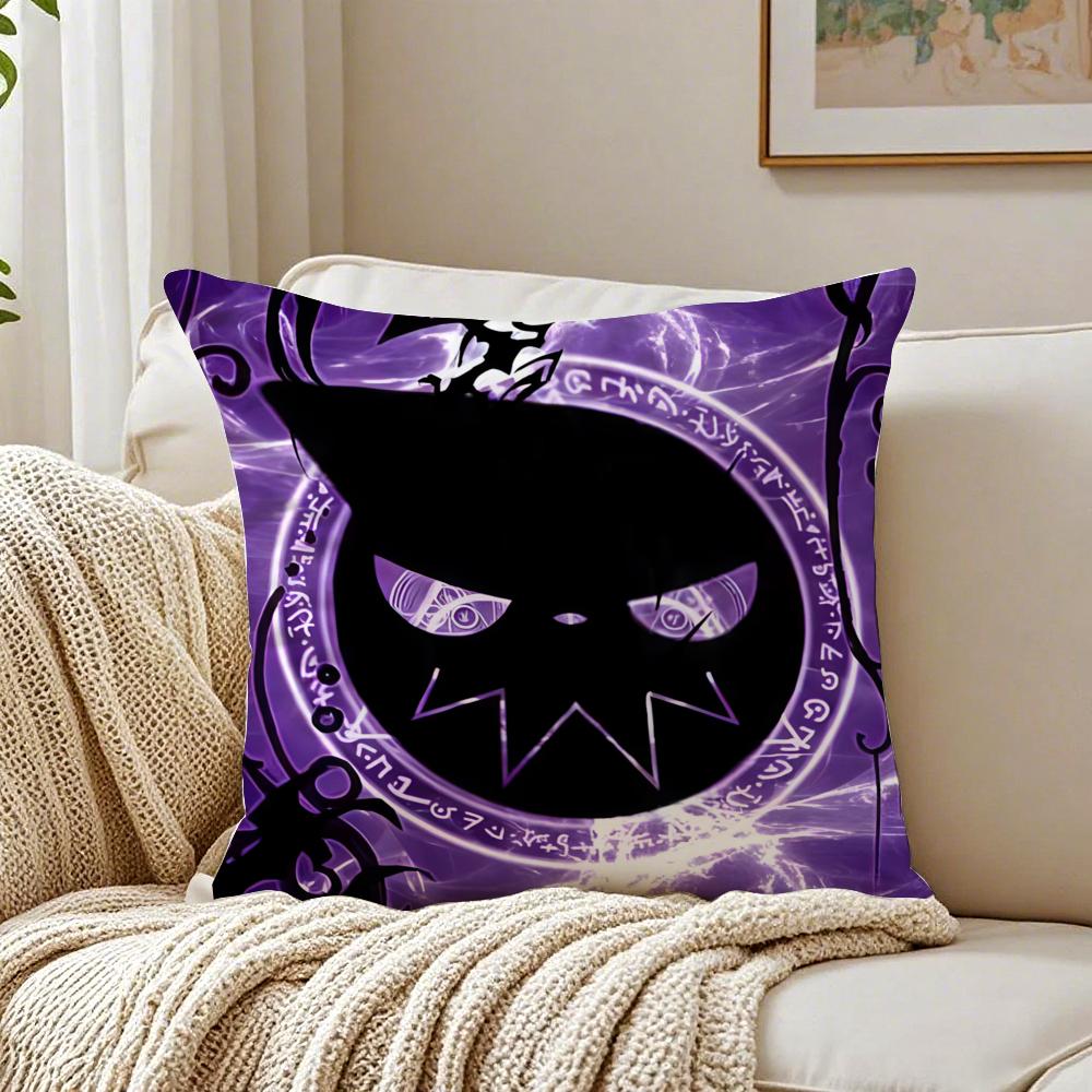 anime supernatural SSoul EEater Cushion Cover Pillowcase Antidustmite living Room Sofa Decor Cushion Room