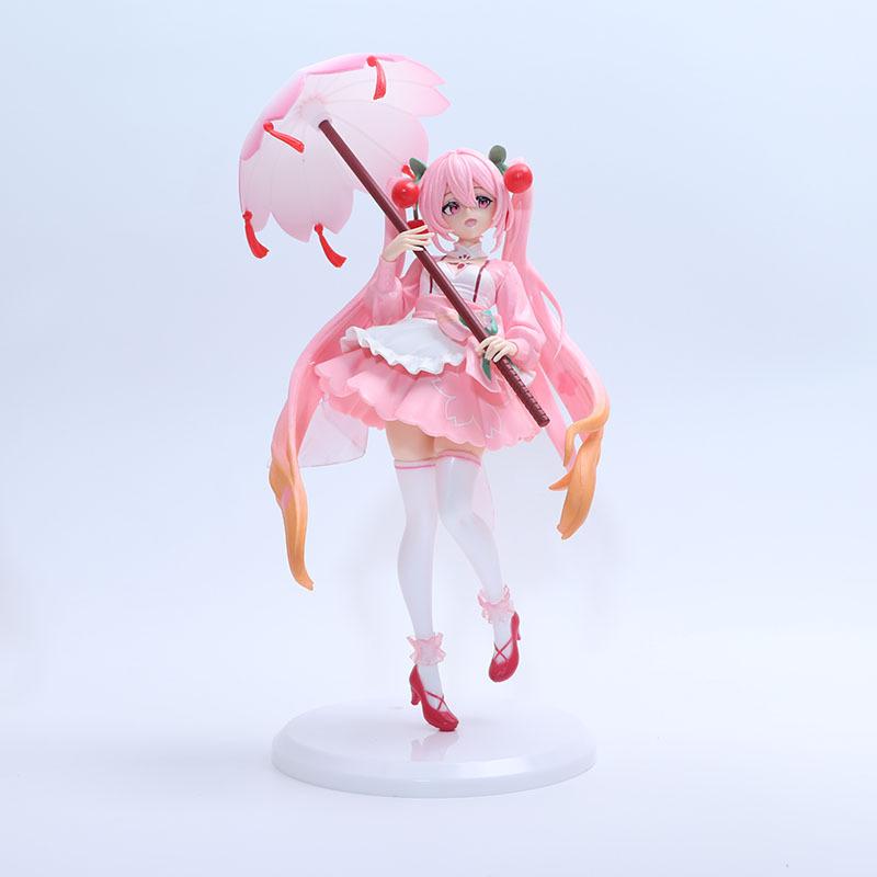 Sakura Blossom Hoodie Hatsune Miku Figurine: 3 Poses