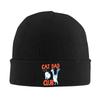 Cat Dad Club  Knitted Hat  Beanie Hats Outdoor Elastic Adult Unisex Bonnet Hats Spring Custom Cute Caps Gift Idea