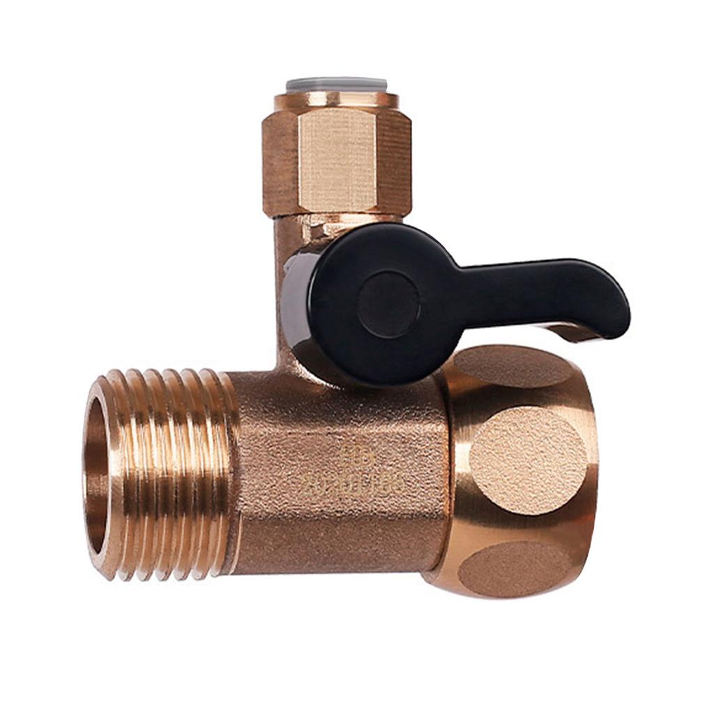 Brass Water Inlet Valve Easy To Install 3 Way Valve Versatile Water Inlet Ball Valve Upgrades for Homes & Office Use