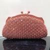 Borsa da sera in cristallo colorato Borsa a pochette con diamanti scintillanti per donna Borsa a mano di lusso con strass per matrimonio, ballo, cena, banchetto