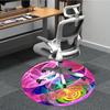 1pc Colorful Sphere Chair Carpet for Office, Soft, Non Slip Polyester Mat, Office, Entryway, Living Room, Bedroom
