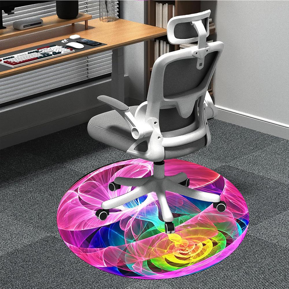 

1pc Colorful Sphere Chair Carpet for Office, Soft, Non-Slip Polyester Mat, Office, Entryway, Living Room, Bedroom, yy251207227 80cm by 80cm