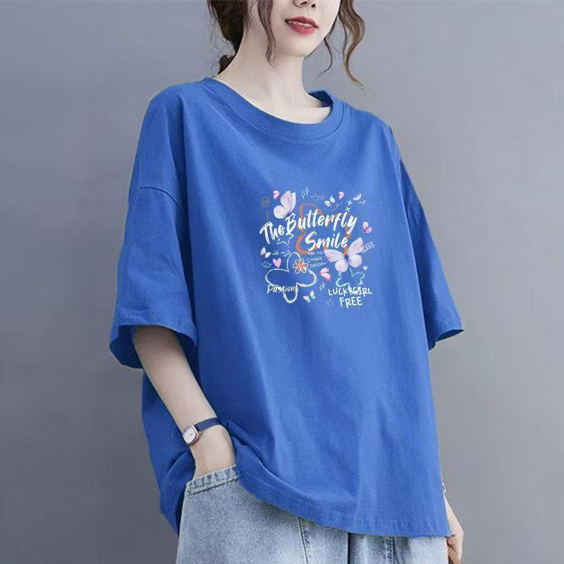 2025 Summer New Short-sleeved Women's Cotton Casual Breathable T-shirt