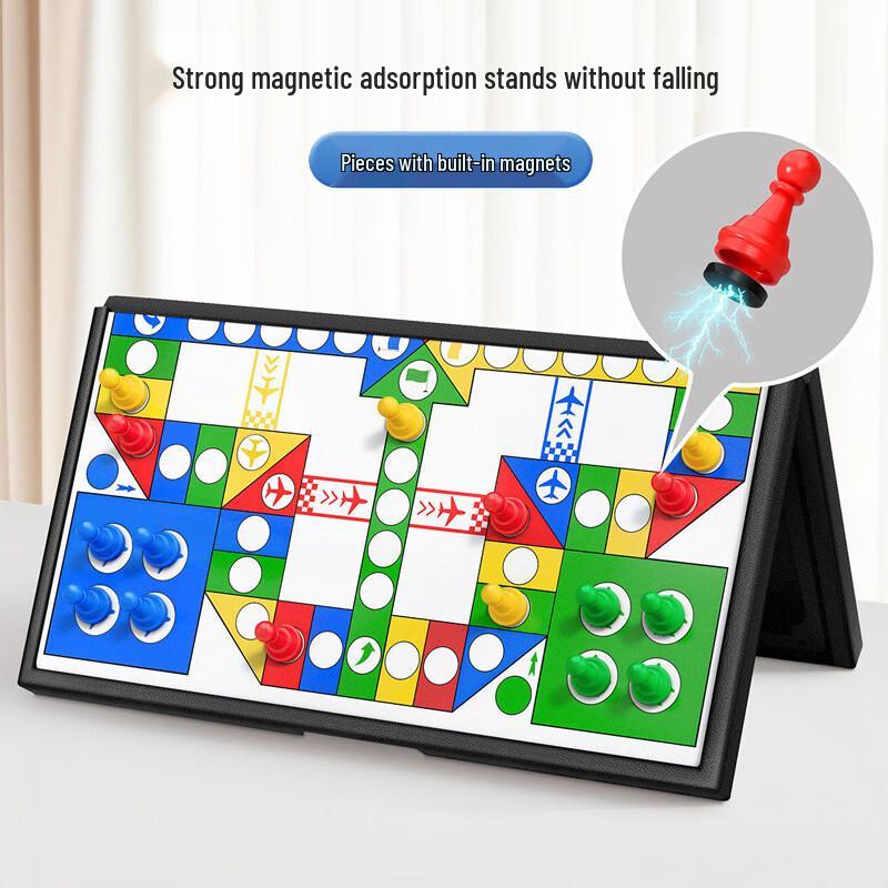Portable Magnetic Ludo Chessboard Game Set