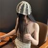 Versatile Sequined Knit Beanie and Triangle Scarf Belt Set for Fashionable Winter Dressing