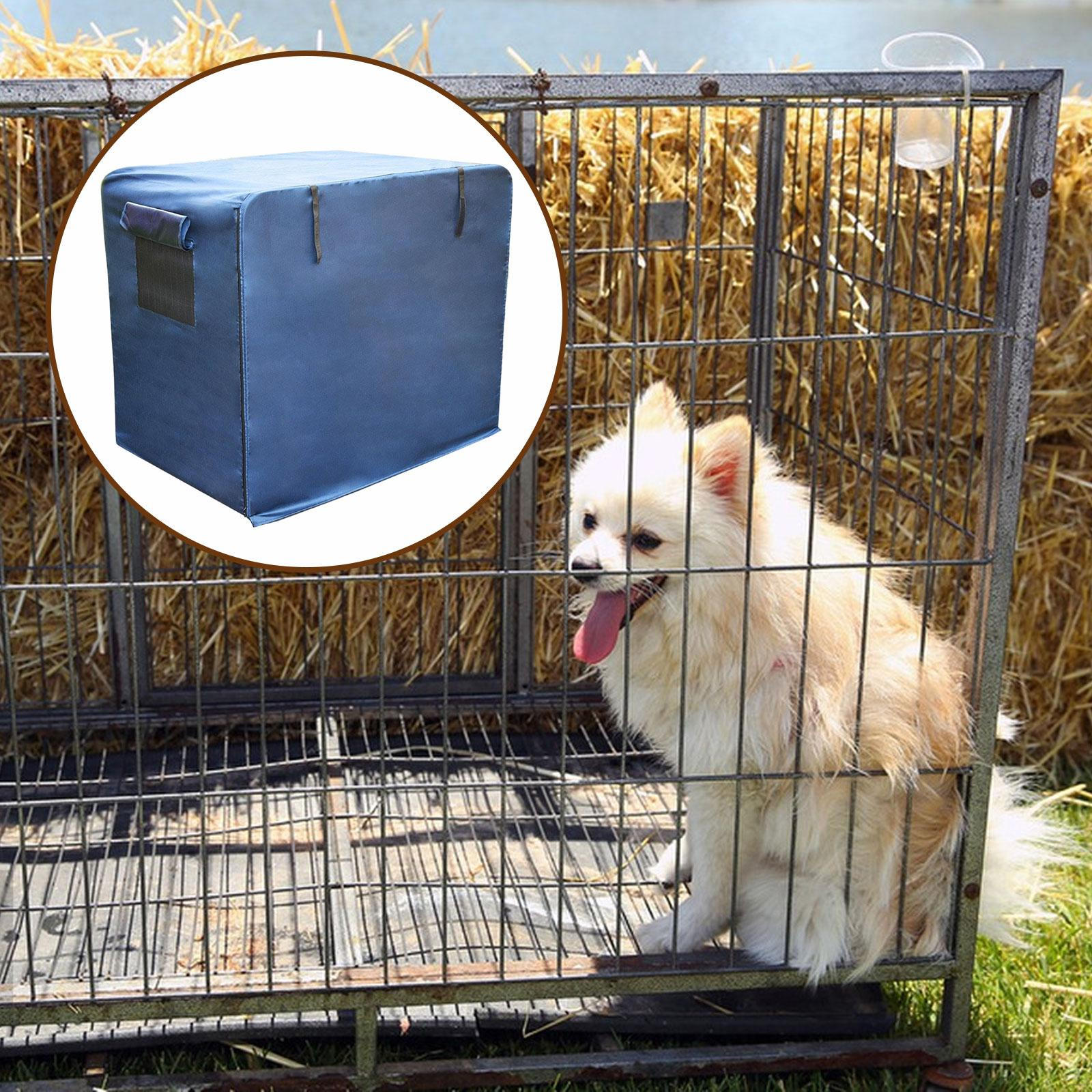 

Breathable Pet Cage Cover, Indoor Outdoor, Oxford , Light Weight, Accessory. Blue 63x46x56 cm