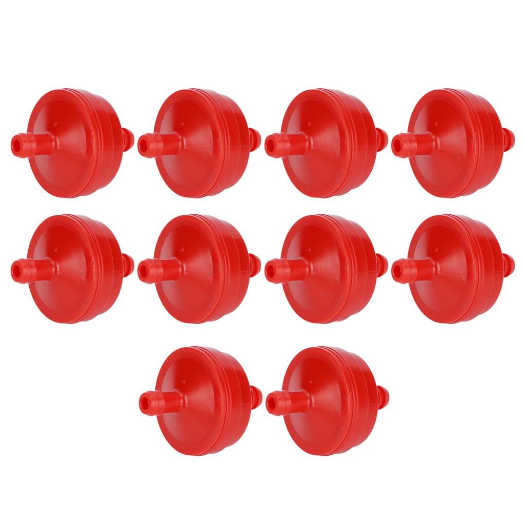 10Pcs Fuel Filter Element Replacement for Briggs Stratton 298090 298090S Lawn Mover Red