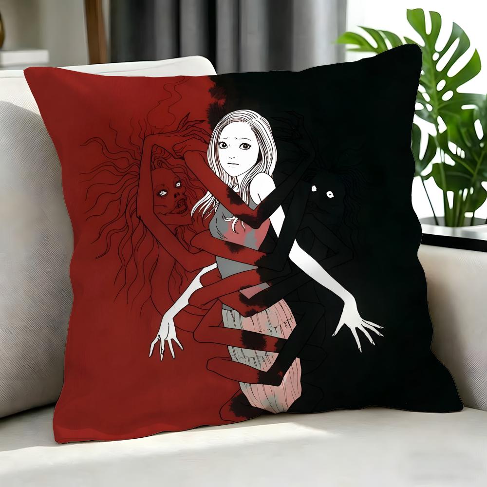 HHorror Ito Tomie Kawakami Ghost Cartooned Cushion Cover Cushion Cover Set Pcs x x x Pillowcase Decorative SofaHome