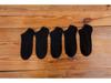 Men's Minimalist Black & White Low-Cut Socks - Spring/Autumn