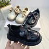 Chic Plaid Bow Korean Loafers for Girls: Stylish Princess Leather Shoes