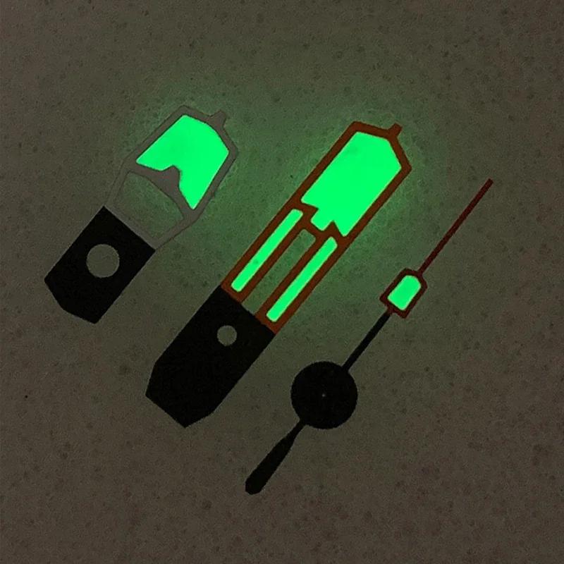 Modified Watch Accessories Orange Red White Color Matching Hands Green Luminous Hands for NH35/36/4R/7S Movement
