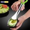 Avocado Slicer 2 In 1 Stainless Steel Avocado Cutter Peeler Knife Pitaya Kiwi Slicer Peeler Kitchen Gadget Fruit Vegetable Tools