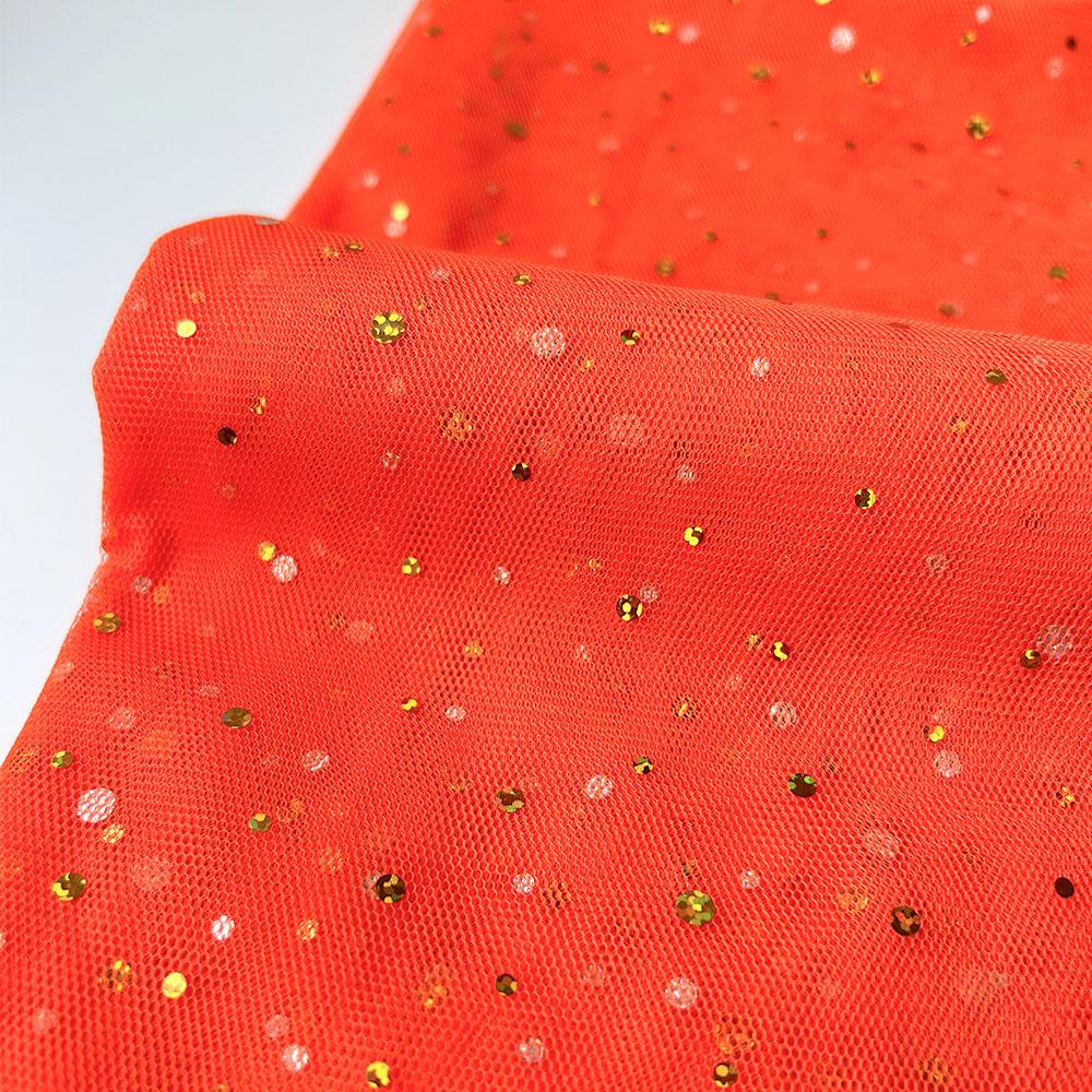 145x100cm Glitter Tulle Fabric Gold Sequin Mesh Sparkly Net for DIY Sewing Women Wedding Dress Christmas Decor Costume Materials