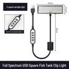 Aquarium Clip-On Light: Full Spectrum Plant & Algae Light with USB Smart Timer Switch