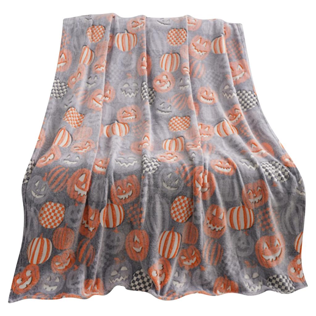Halloween Couch Throw Blanket for Sofa - Soft Cozy Decorative Blanket for Living Room Bedroom (S128)