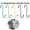 1/4pc Car Set Disc Suspension Disc Service Brake Service Car Brake Caliper Hanger Hook S-shaped Caliper Hook Auto Accessory