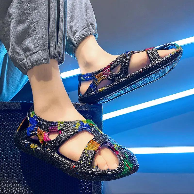 Fashion Sports Shoes for Men Clearance Sale Non-slip Big Size Eva Luxury Designer Adult Descount Outdoor New Fashion Pvc H Man Sandals