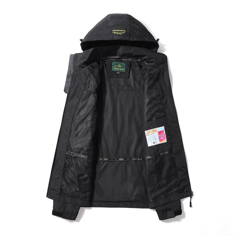 Breathable Windproof Single-Layer Outdoor Hiking Jacket for Men and Women - Spring & Autumn Wear-Resistant Design