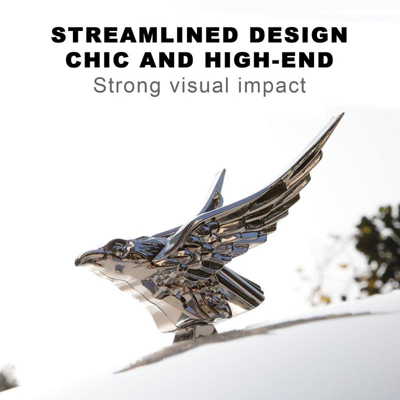 2024 Car Eagle Emblém Ornament Dekorace Kapota motoru 3D Úprava Eagle Emblem Odznak Loga Exteriér Příslušenství