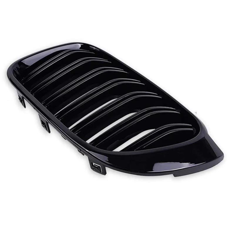 For BMW F25 Grille Dual Line Front Replacement Kidney Grill Gloss Black FOR X3 F25 2014-2016 X4 F26 2015-2017
