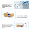 Portable Mini Projector Home Theater LED Videoprojector Kids Gift Beamer Compatible With HD Smart TV Box Support 1080P Movie
