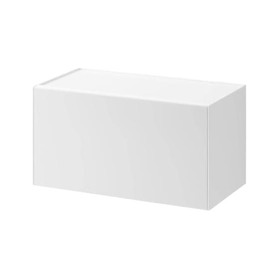 Yamazaki Jitsugyo Film Hook Paper Towel Dispenser White Main Unit: W26 x D13.6 x H13.6cm Tower Paper Towel Case Paper Towel Holder Easy to Remove