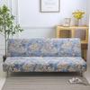 [Stretch Sofa Bed Cover] Spring/Summer Milk Silk Fabric Living Room Armless Folding Sofa Sofa Cover puf grande y esponjoso