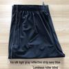 Navy Blue Ultra-Thin School Uniform Pants with Two White Stripes for Students