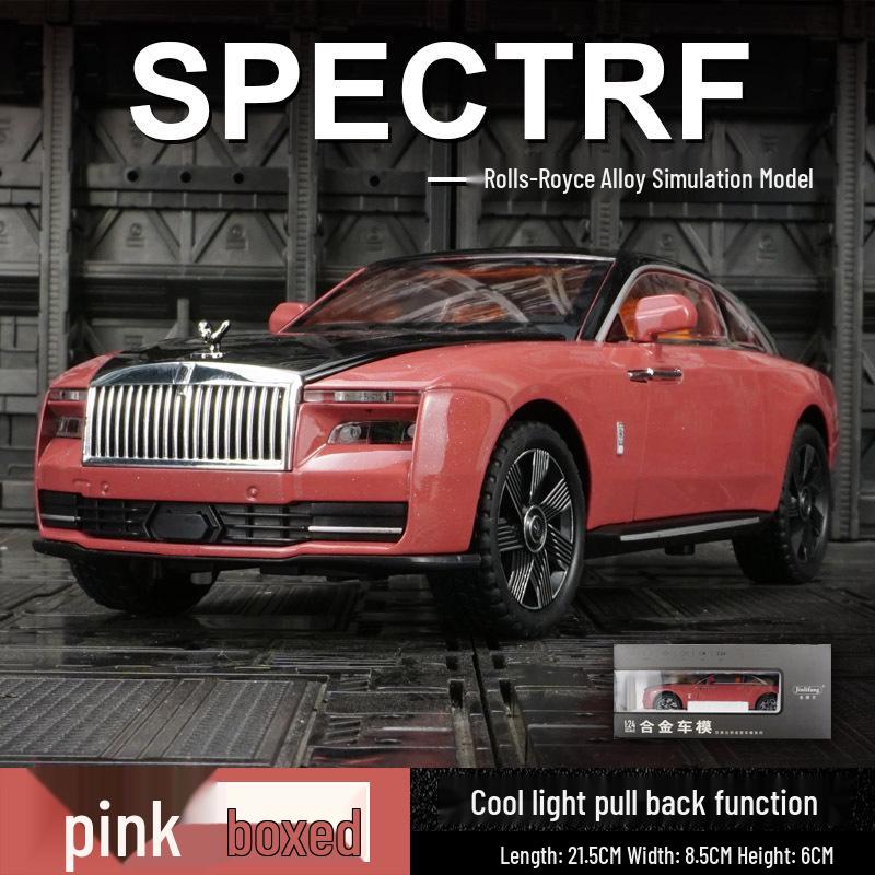 

Jinlifang 1901-360 Alloy Car Model with 4 Opening Doors, Steering, Suspension & Pull-Back Action Toy. красный