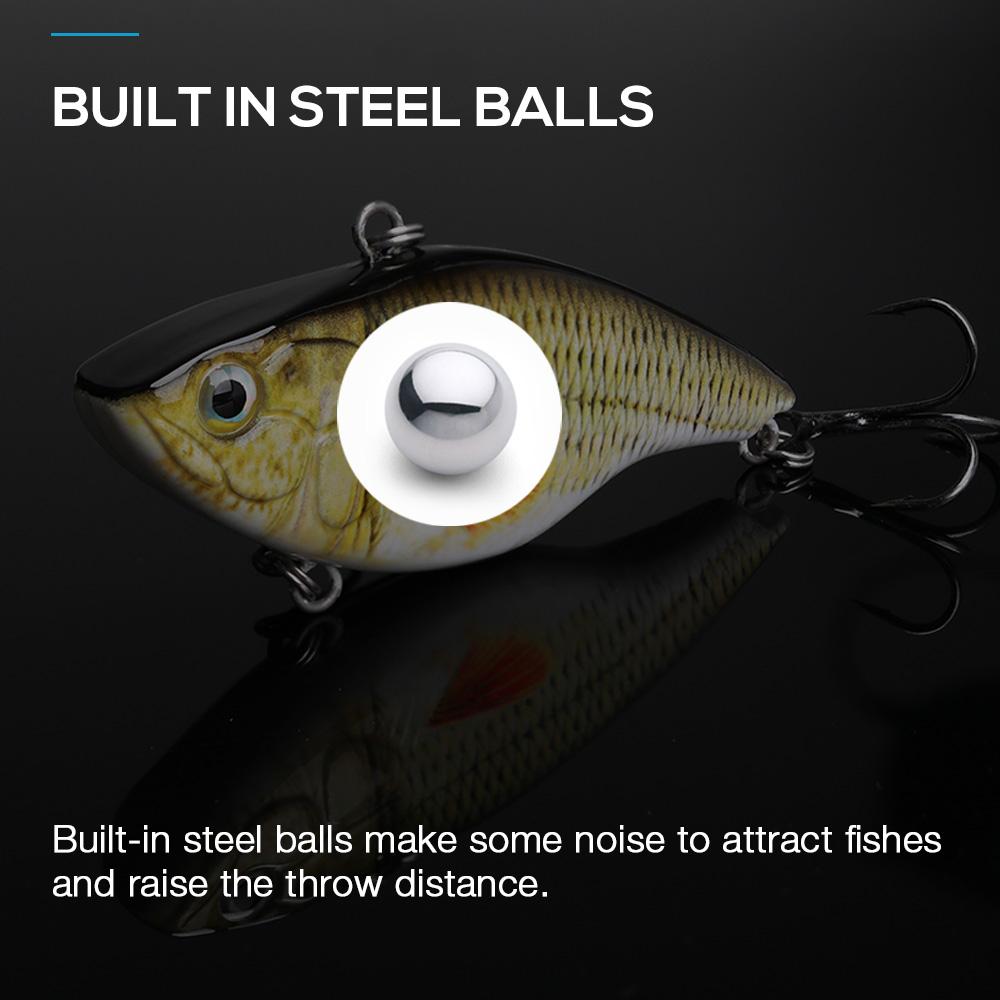 7cm 18g Rattling And Vib For Winter Crankbaits Fishing Tackle Lure VIB Hard Artificial Bait Sinking Wobblers For Pike